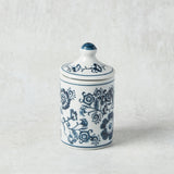 Creative Co-op STONEWARE PATTERN SPICE JAR Floral 1