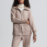 Varley NIAMH ZIP THROUGH Light Taupe