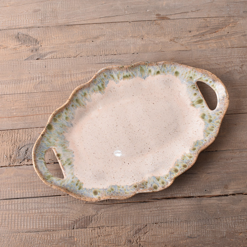 Etta B Pottery CAFE TRAY Botanical
