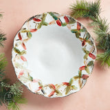 Etta B Pottery CRISS CROSS CHRISTMAS BOWL