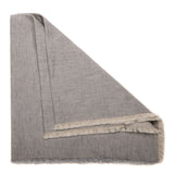 Deborah Rhodes WASHED FRINGE EDGE LINEN NAPKIN Grey 21