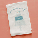 Doe A Deer WEDDING LOVE WAS MADE FLOUR SACK TOWEL