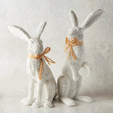 Melrose International BASKET WEAVE RESIN RABBIT