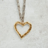 CV Designs OPEN HEART DROP NECKLACE - CVNOH