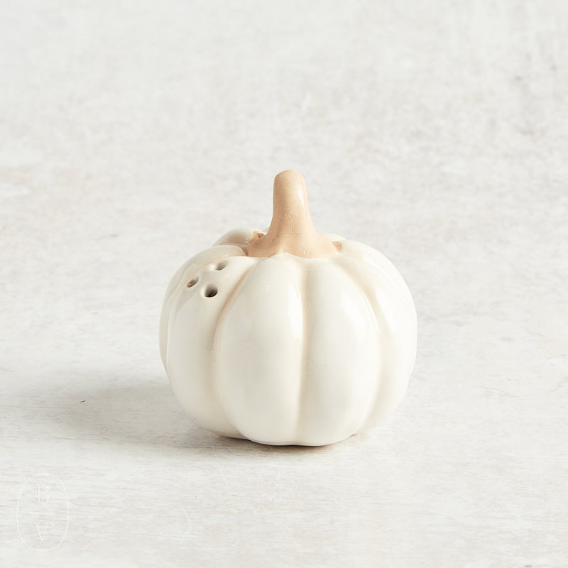 Mudpie PUMPKIN SALT/PEPPER SHAKER White Short