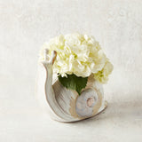 Creative Co-op STONEWARE SNAIL VASE