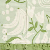 Creative Co-op FRUITS AND VEGGIES RUFFLE TEA TOWEL