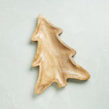 Creative Co-op MANGO WOOD TREE SHAPED TRAY