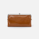 Hobo LAUREN CLUTCH WALLET Truffle Polished Leather