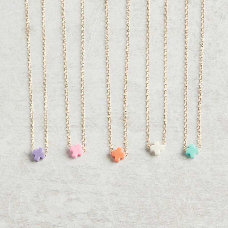 eNewton Design SIGNATURE CROSS SMALL NECKLACE