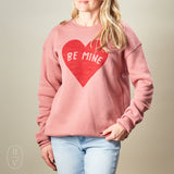 Oat Collective BE MINE GRAPHIC SWEATSHIRT Mauve