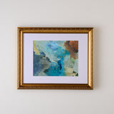 FRAMED PALETTE SERIES 8X10 GOLD SCROLL No 12