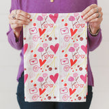 Doe A Deer HEARTS AND THINGS FULL PATTERN FLOUR SACK TOWEL