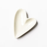 Creative Co-op CERAMIC HEART RING DISH