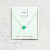 eNewton Design SIGNATURE CROSS NECKLACE Emerald 16