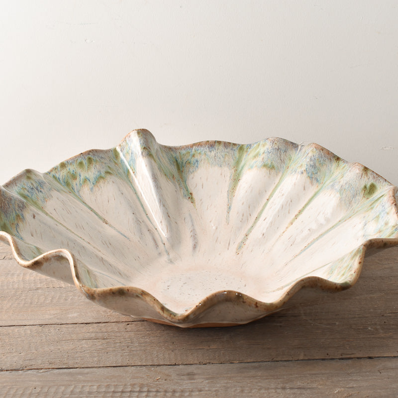 Etta B Pottery HALF SHELL Botanical