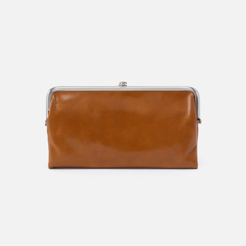 Hobo LAUREN CLUTCH WALLET FALL 24 Truffle Polished Leather