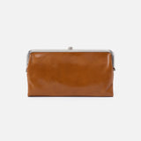 Hobo LAUREN CLUTCH WALLET Truffle Polished Leather