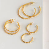 Julie Vos SOHO GOLD HOOP EARRINGS