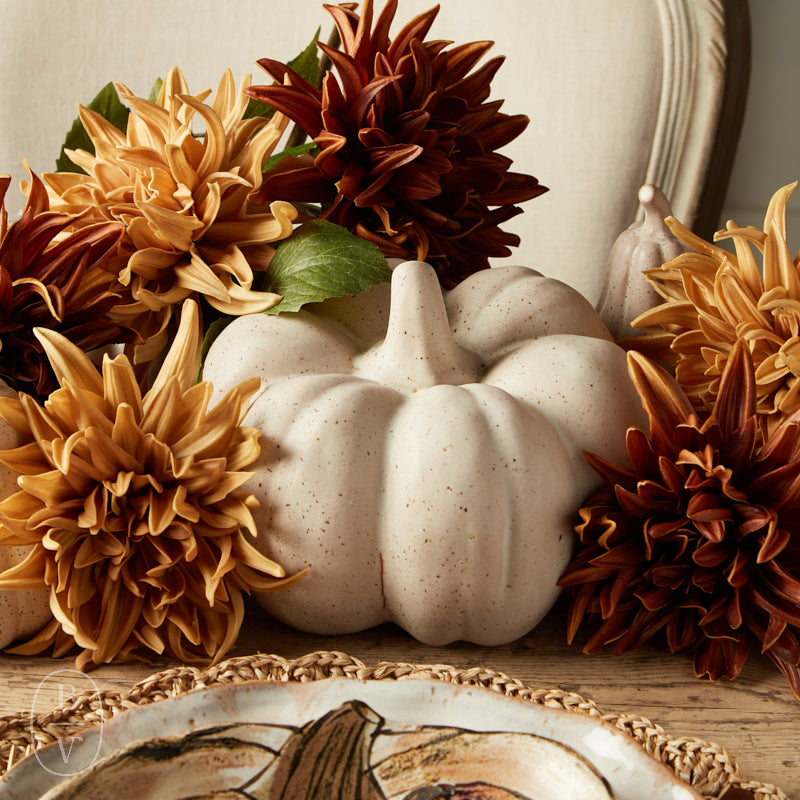 Creative Co-op STONEWARE REACTIVE GLAZE PUMPKIN