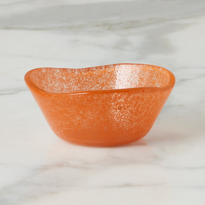 Europe 2 You GLASS DIPPING BOWL Orange