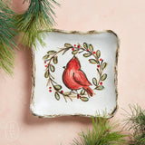 Etta B Pottery CARDINAL KEEPSAKE DISH