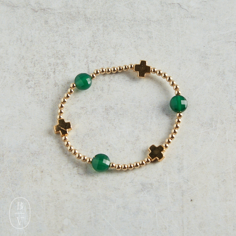 eNewton Design SIGNATURE CROSS ADMIRE PATTERN BRACELET