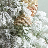 Raz Imports GLITTER PINECONE ORNAMENT