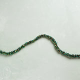 Creative Co-op SKINNY GLITTER BALL GARLAND Iridescent Green 72