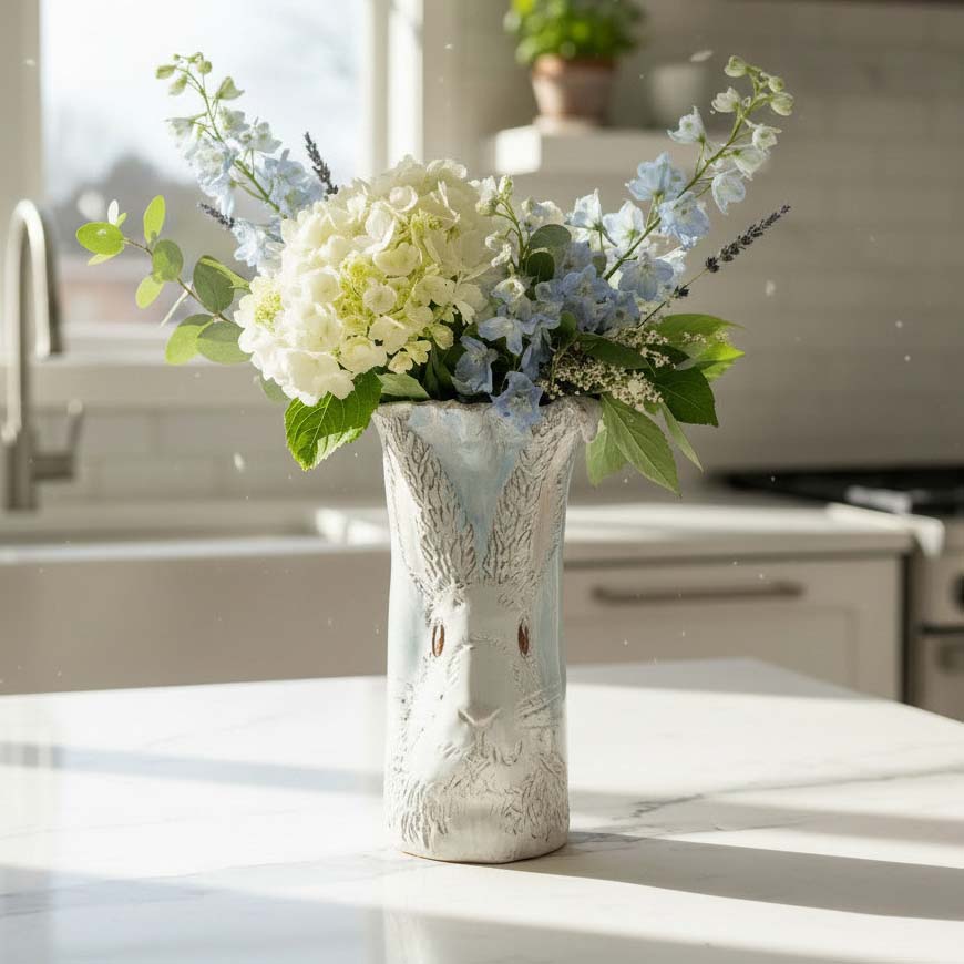 Dixie Pottery FLOPPY EAR BUNNY VASE