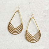 LINKED V CUTOUT EARRINGS - ETS428