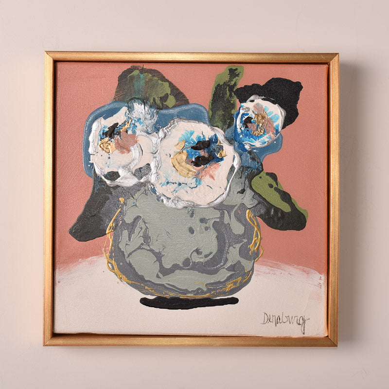 Vicki Denaburg FRAMED CORAL FLORAL 3