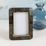 Zodax SHAGRIN HORN INLAID PHOTO FRAME