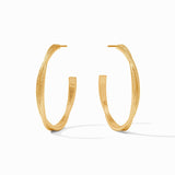 Julie Vos CHEVAL TWIST HOOP Gold Large