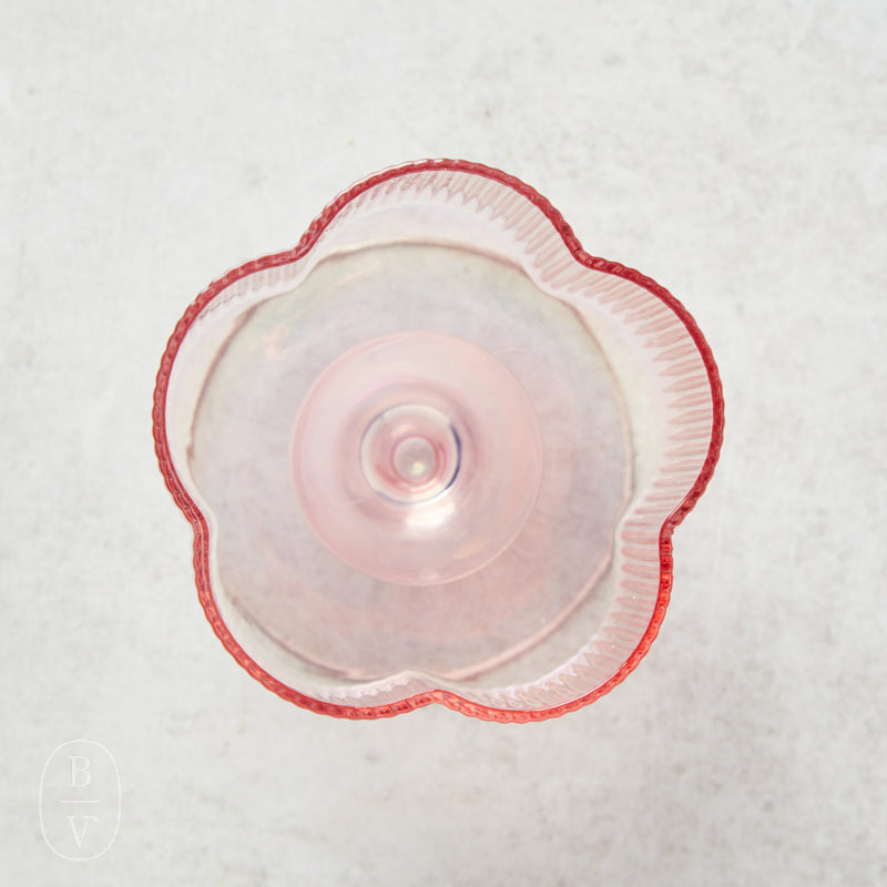 Creative Co-op FLOWER SHAPED STEMMED WINE GLASS