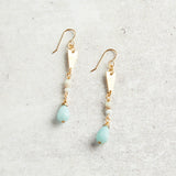 Darby Drake Jewelry and Design LONG GEMSTONE DROP EARRINGS - ETS517