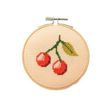 Cotton Clara Craft Kits and Supplies CHERRY CROSS STITCH KIT