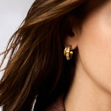 Julie Vos COBBLESTONE DOUBLE HOOP EARRING