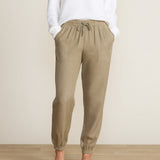 Barefoot Dreams MALIBU COLLECTION LINEN BLEND JOGGER Military