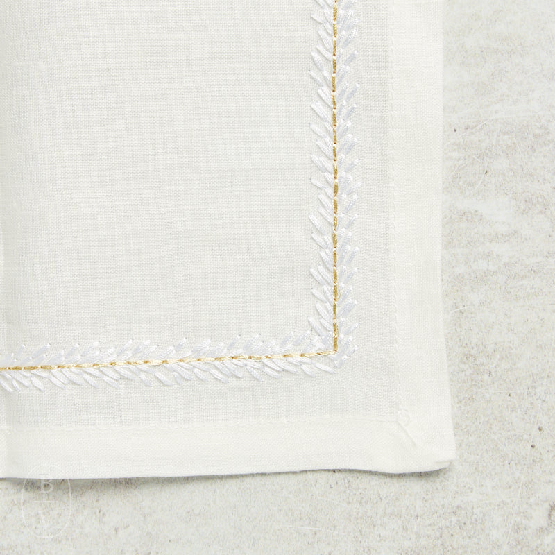 Kim Seybert JARDIN NAPKIN White