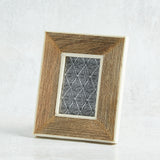 Creative Co-op MANGO WOOD BONE BORDER FRAME 3x4