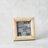 Creative Co-op HAND CARVED RIBBED PHOTO FRAME 4 x 4