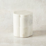 Creative Co-op MARBLE SCALLOPED STACKABLE PINCH POT