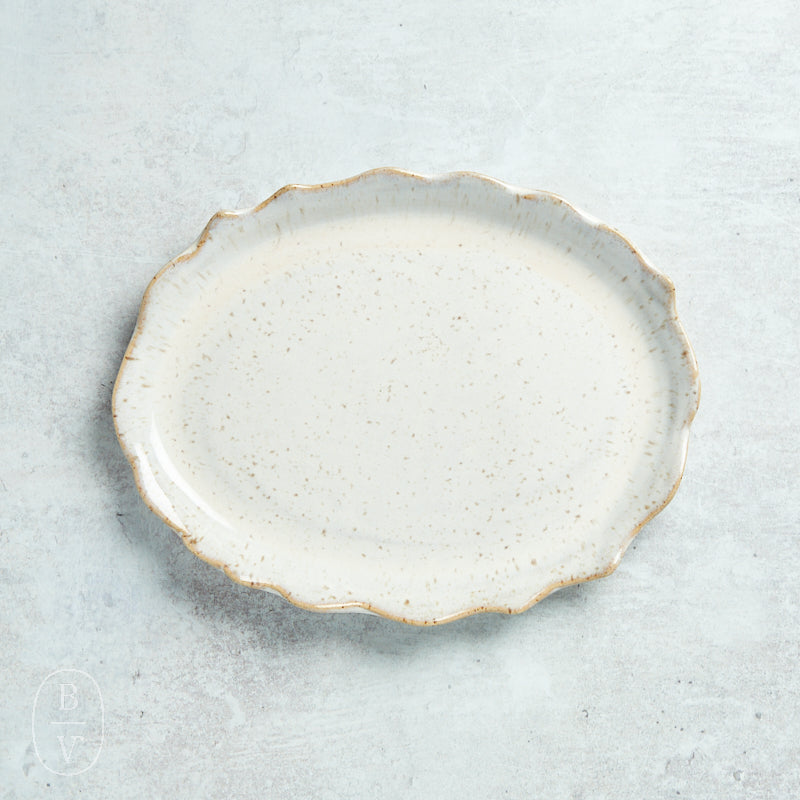 Etta B Pottery VANITY TRAY Chantilly Cream