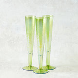 Zodax APERITIVO SLIM CHAMPAGNE FLUTE Luster Green