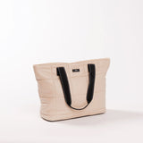 Scout LAYOVER TOTE FW26 Putty Box Quilted