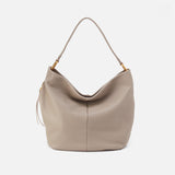 Hobo HARLEY HOBO BAG Taupe Pebbled Leather