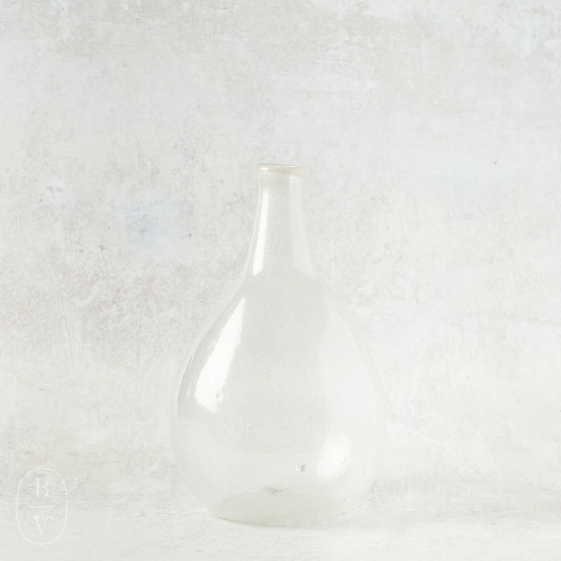 Creative Co-op HAND BLOWN RECYCLED GLASS BOTTLE VASE Clear 11