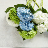 K and K Interiors REAL TOUCH HYDRANGEA SPRAY