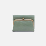 Hobo ROBIN COMPACT WALLET Jade Polished Leather